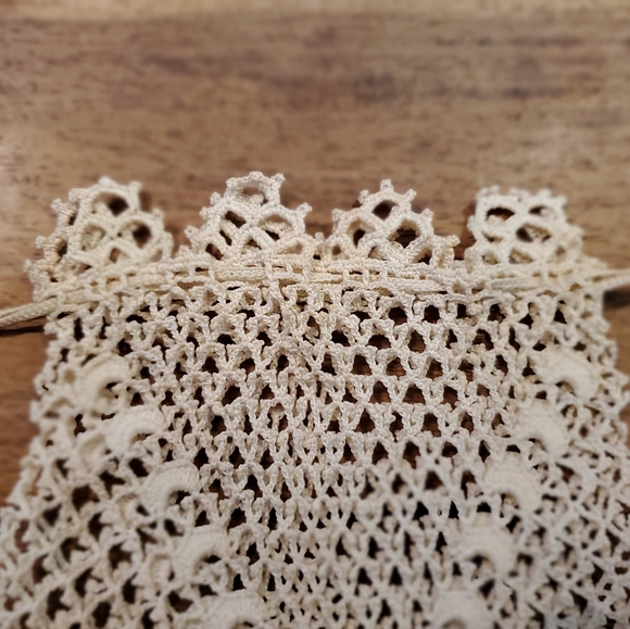 ** SOLD ** Antique/Victorian hand made crocheted bag - Bridal bag - Picture 6 of 8